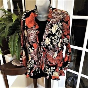 Paisley Blouse Bell Sleeves PL